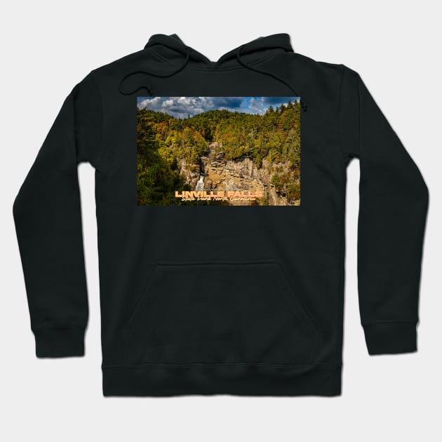 Linville Falls State Park North Carolina Hoodie by Gestalt Imagery